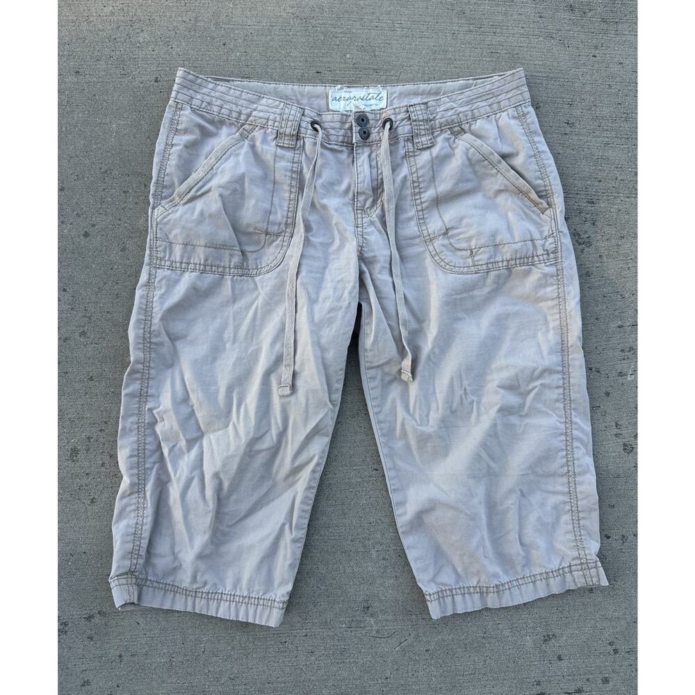 Aéropostale Khaki Cargo Bermuda Shorts Size 7/8